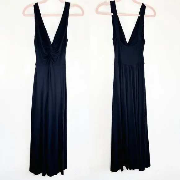 Free People Beach Harlow One Piece Deep V-Neck Knot Front Wide Leg Jumpsuit XS - Picture 3 of 14